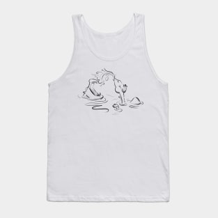 Camel and Hippo in the Water Tank Top